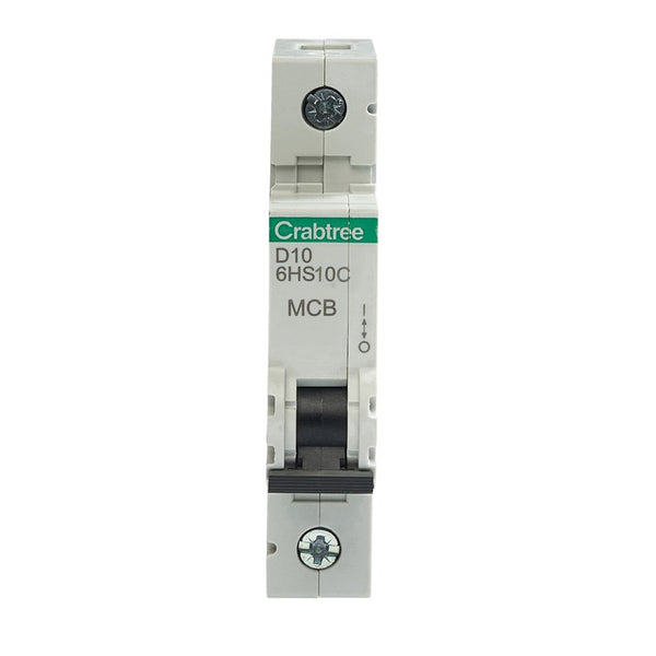 Crabtree 6HS10C C10 10kA 1P MCB (1 Module Width)