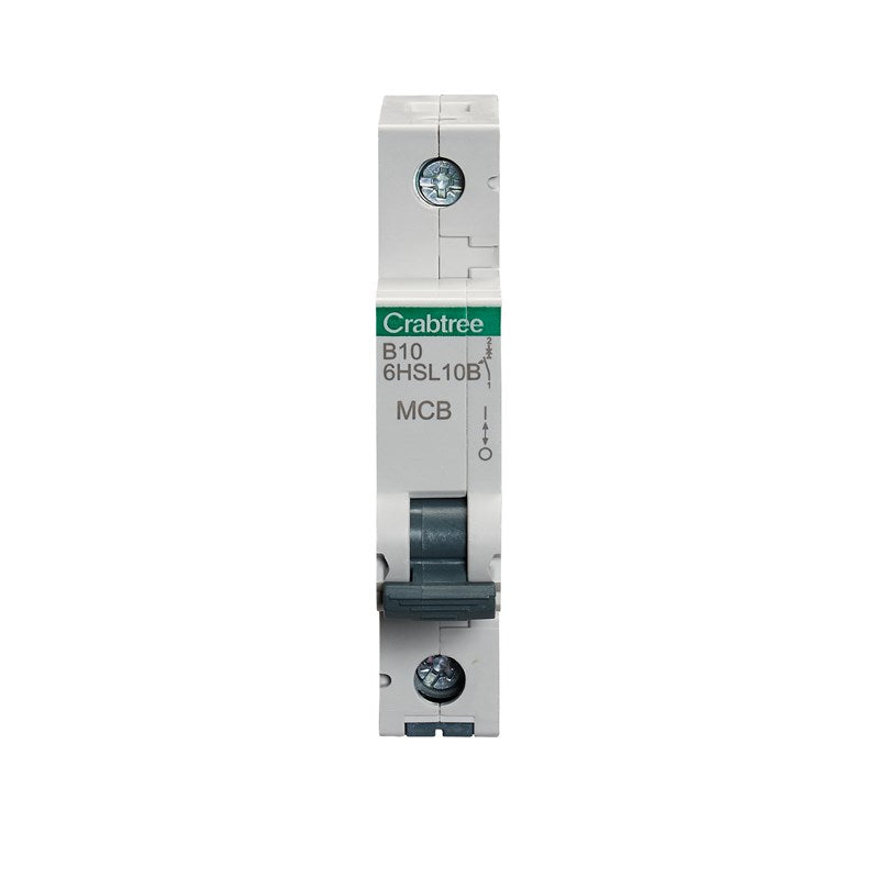 Crabtree 6HSL10B 10A SP MCB Type B 10kA