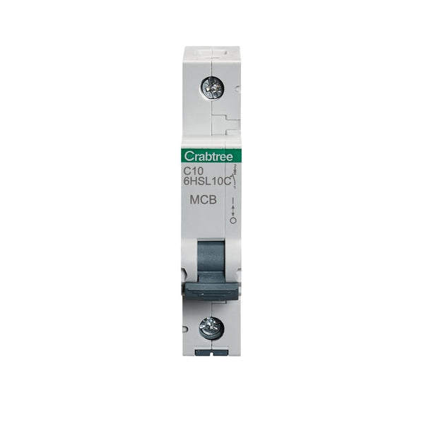 Crabtree 6HSL10C 10A SP MCB Type C 10kA