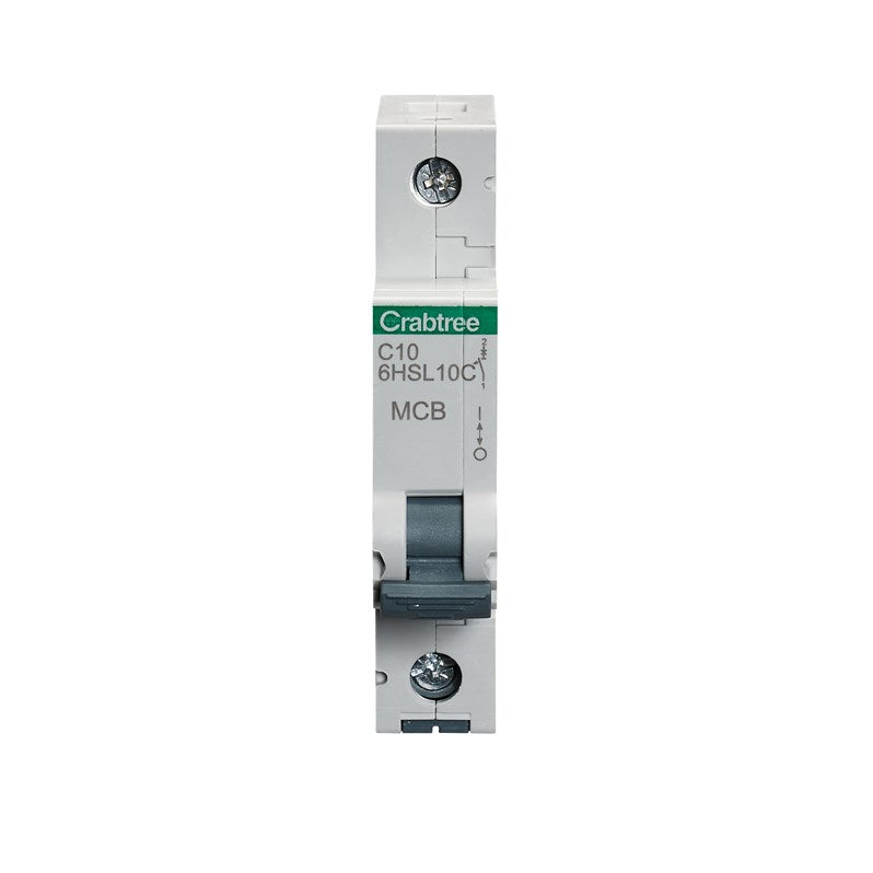 Crabtree 6HSL10C 10A SP MCB Type C 10kA