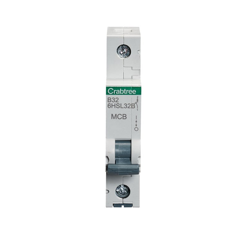 Crabtree 6HSL32B 32A SP MCB Type B 10kA