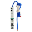 Crabtree 6HSR16-30C-LT C16 30mA 10kA 1P+N Type A RCBO (1 Module Width) Long Tail