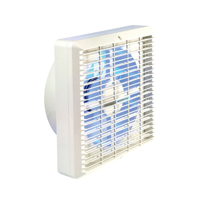 Manrose WF150AP - 150mm kitchen fan - window - pullcord operated shutters