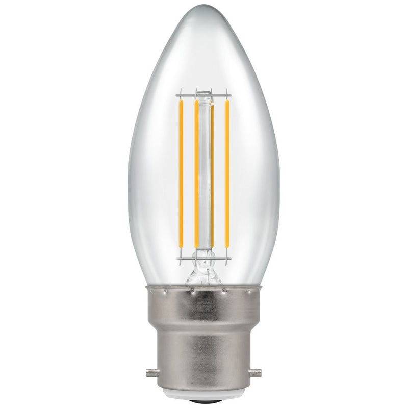 Candle LED Filament Lamp, 4W, 6500K (B C35-C B22)