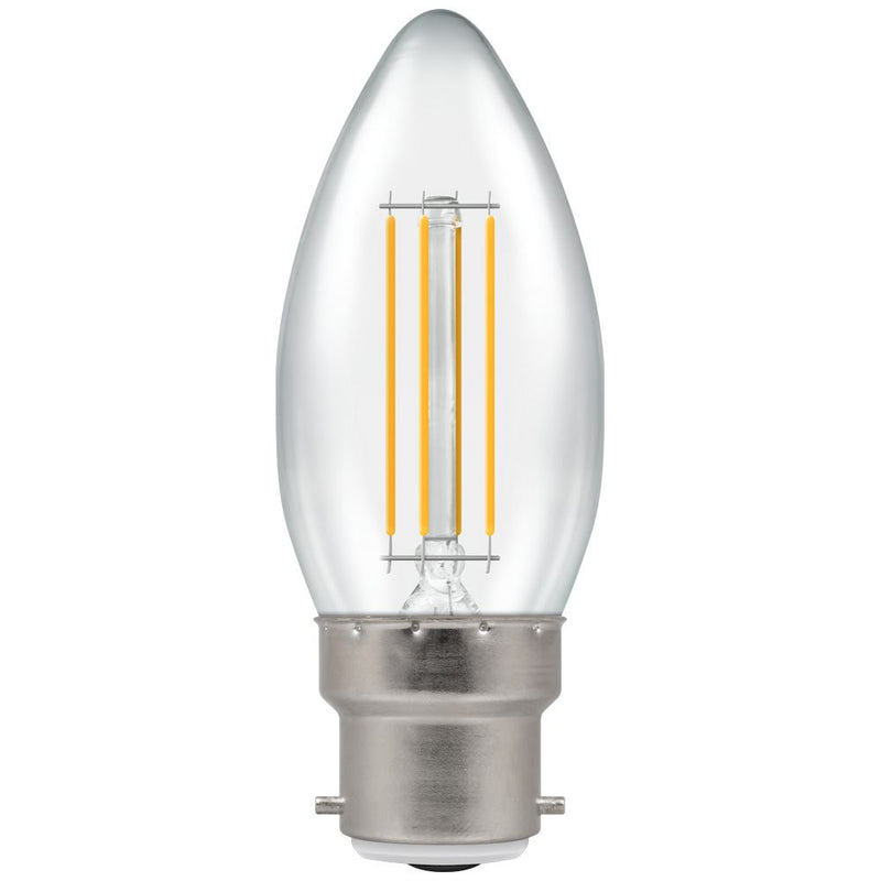 Candle LED Filament Lamp, 4W, 2700K (B C35-C B22)