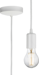 Knightsbridge MLA 8270LMW 1.8m E27 Contemporary Pendant Set - Matt White