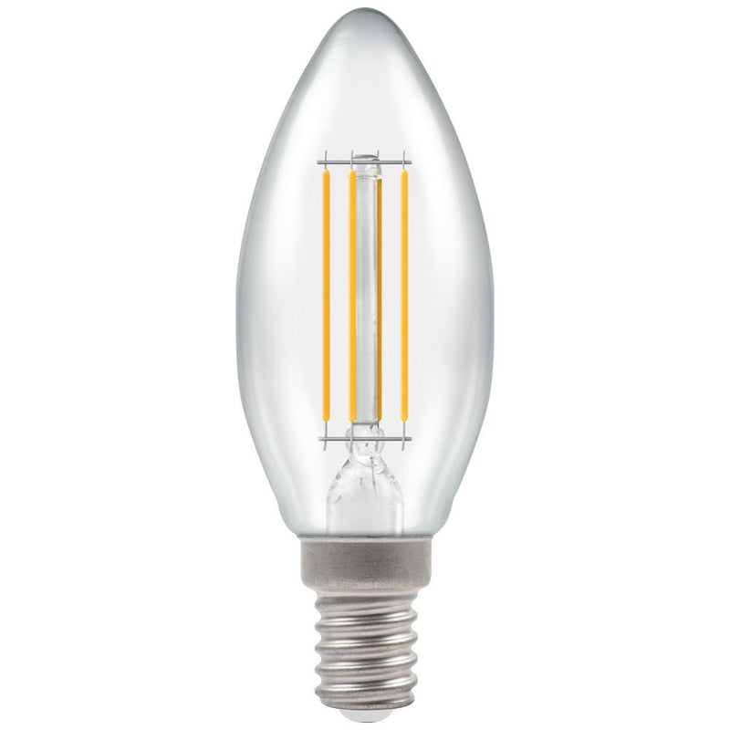 Candle LED Filament Lamp, 4W, 6500K (B C35-C E14)