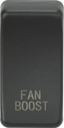 Knightsbridge MLA GDBOOSTAT Switch cover marked "FAN BOOST" - Anthracite