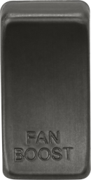 Knightsbridge MLA GDBOOSTSB Switch cover marked "FAN BOOST" - Smoked Bronze