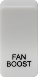Knightsbridge MLA GDBOOSTU Switch cover marked "FAN BOOST" - White