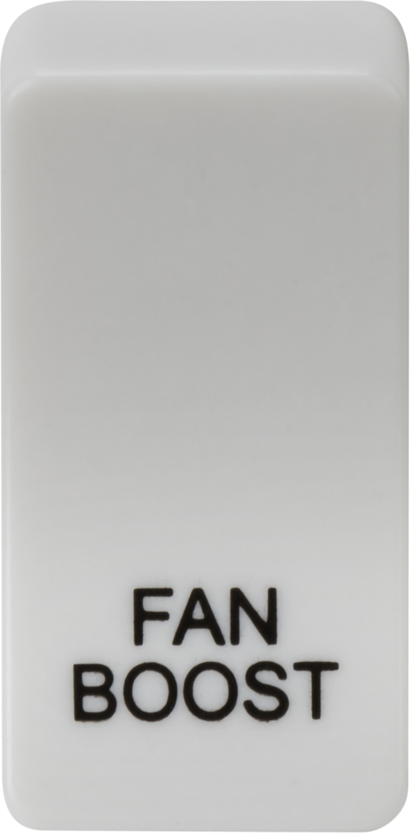 Knightsbridge MLA GDBOOSTU Switch cover marked "FAN BOOST" - White