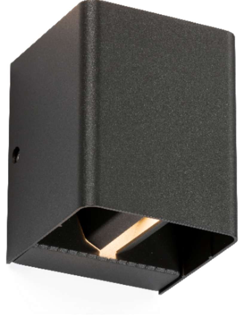 Knightsbridge MLA WAD12AA 230V IP65 2 x 6W LED Adjustable Up and Down Wall Light Anthracite - 3000K