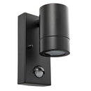 Saxby 75435 Palin PIR 1LT IP44 7W  Wall Light - Matt Black