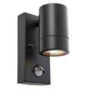 Saxby 75435 Palin PIR 1LT IP44 7W  Wall Light - Matt Black