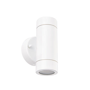 Saxby Palin Wall Light, White, 2LT, IP44, 7W (75439)