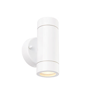 Saxby Palin Wall Light, White, 2LT, IP44, 7W (75439)