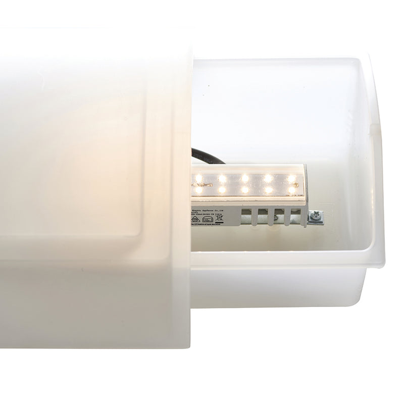 Saxby 75930 Bianco LED 1lt wall IP44 7W warm white