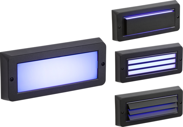 Knightsbridge MLA BL5BLBK 230V IP65 5W Blue LED Surface Mount Brick light - Black