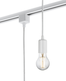 Knightsbridge MLA TRK8270W 230V 1.8M E27 Contemporary Track Pendant - White