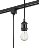 Knightsbridge MLA TRK8271BK 230V 1.8M E27 Vintage Track Pendant - Black