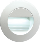 Knightsbridge MLA NH020W 230V IP54 Recessed Round Indoor/Outdoor LED Guide/Stair/Wall Light White LED