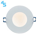 Saxby 79305 Orbital Smart IP65 9W CCT, Matt White