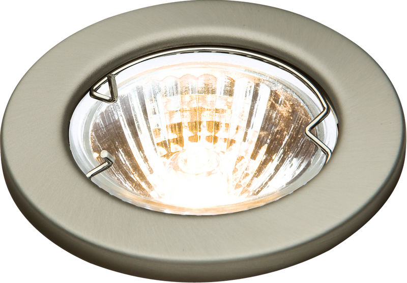 Knightsbridge MLA L02CBR1 IP20 12V 50W max. L/V Brushed Chrome Downlight with Bridge