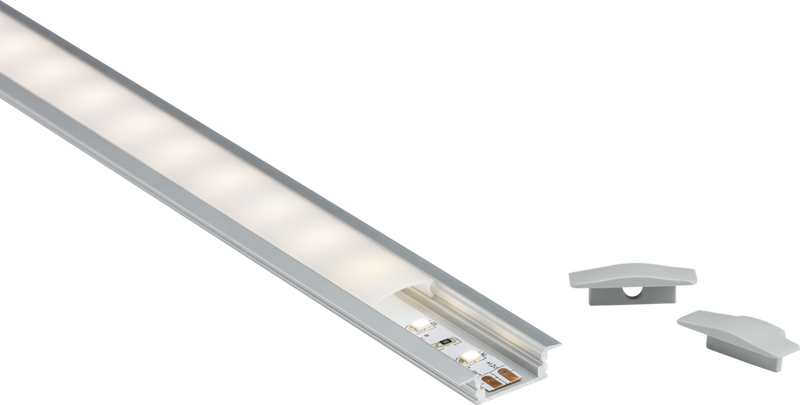 Knightsbridge MLA 1MREC 1M Aluminium Profile - Recessed Mount