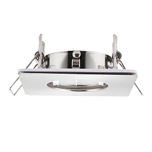 Saxby 80245 Speculo Square IP65 50W,  Brushed Chrome Finish