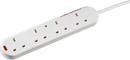 Knightsbridge MLA 2004S2M 13A 4G 2M Surge Protected Extension Lead with Neon