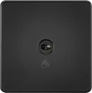 Knightsbridge MLA Screwless SFTS1MB 230V 1G 1-way Touchless Switch - Matt Black