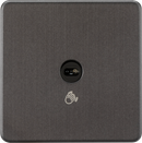 Knightsbridge MLA Screwless SFTS1SB 230V 1G 1-way Touchless Switch - Smoked Bronze