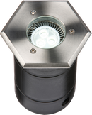 Knightsbridge MLA WHGULED 230V IP67 Hexagon Stainless Steel Walkover / Driveover Light