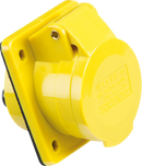 Knightsbridge MLA IN004 110V IP44 16A Angled Panel Mount Socket 2P+E