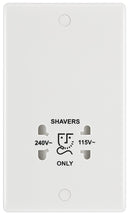 BG 820 White Nexus Moulded Dual Voltage Shaver Socket