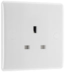 BG 823 White Nexus Moulded Single Unswitched 13A Power Socket