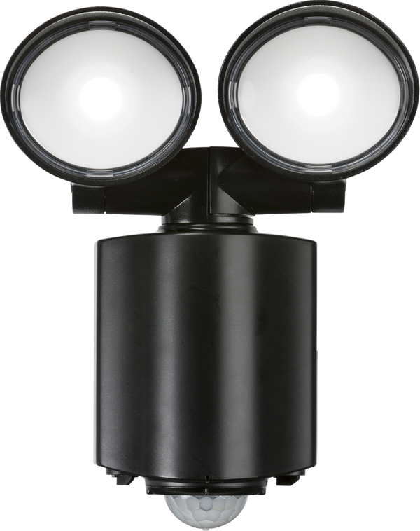 Knightsbridge MLA FL16ABK 230V IP55 Twin Spot LED Security Light - Black