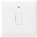 BG 856 White Nexus Moulded Unswitched 13A, Double Pole, Fused Connection Unit with Neon