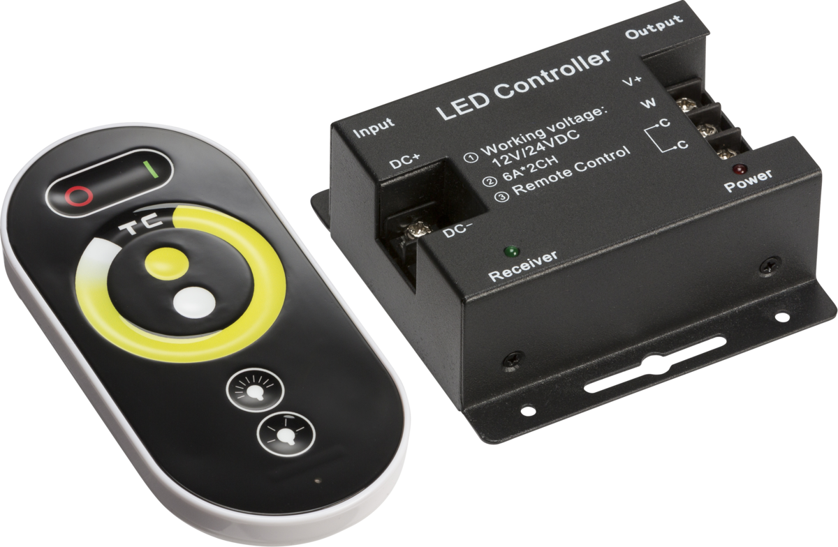 Knightsbridge MLA LEDFRA8 12V / 24V RF Controller and Touch Remote - C