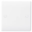 BG 858 Nexus White Moulded Single 25A Flex Outlet Plate