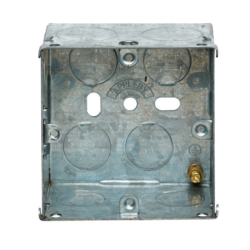 Appleby SB618 Single 47mm Deep Flush Metal Back Box