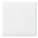 BG 894 White Nexus Moulded 1 Gang Blank Plate