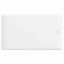 BG 895 White Nexus Moulded 2 Gang Blank Plate