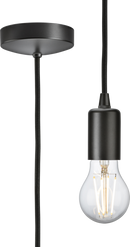 Knightsbridge MLA 8270LSB 1.8m E27 Contemporary Pendant Set - Smoked Bronze