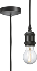 Knightsbridge MLA 8271LSB 1.8m E27 Vintage Pendant Set - Smoked Bronze