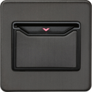 Knightsbridge MLA Screwless SFCARDSB 32A 1G Key Card Switch - smoked bronze