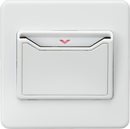 Knightsbridge MLA Screwless SFCARDMW 32A 1G Key Card Switch - matt white