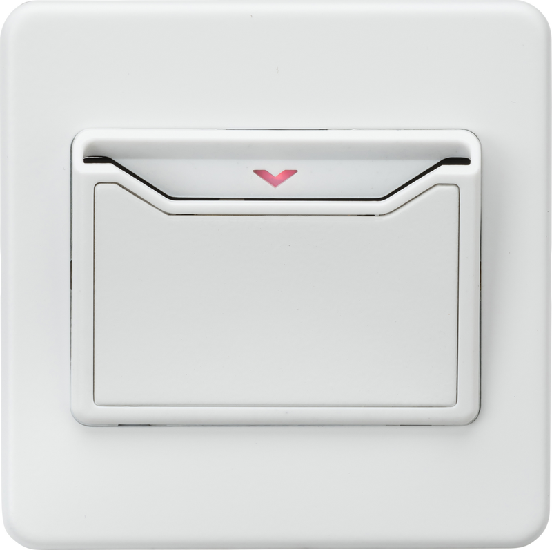 Knightsbridge MLA SFCARDMW 32A 1G Key Card Switch - matt white