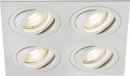 Knightsbridge MLA AMA4TSW Ambar Quad Tilt Square Downlight White