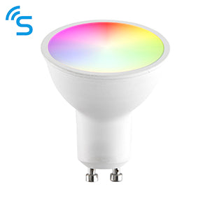 Saxby 91949 Smart GU10 5W RGB-CCT, Matt White textured